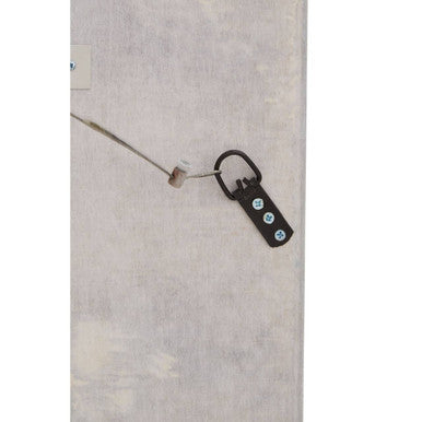 Palu Rectangular Black Wall Mirror with Shell Inlay