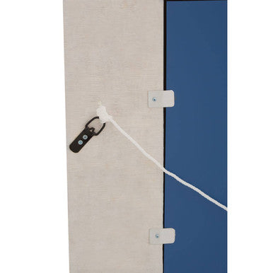 Palu Black Wall Mirror with Seashell Inlay