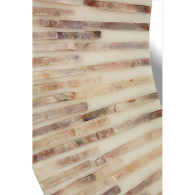 Palu Natural Shell Round Wall Mirror