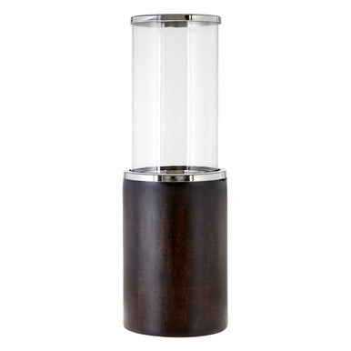 Hampstead Small Mango Wood Hurricane Candle Holder