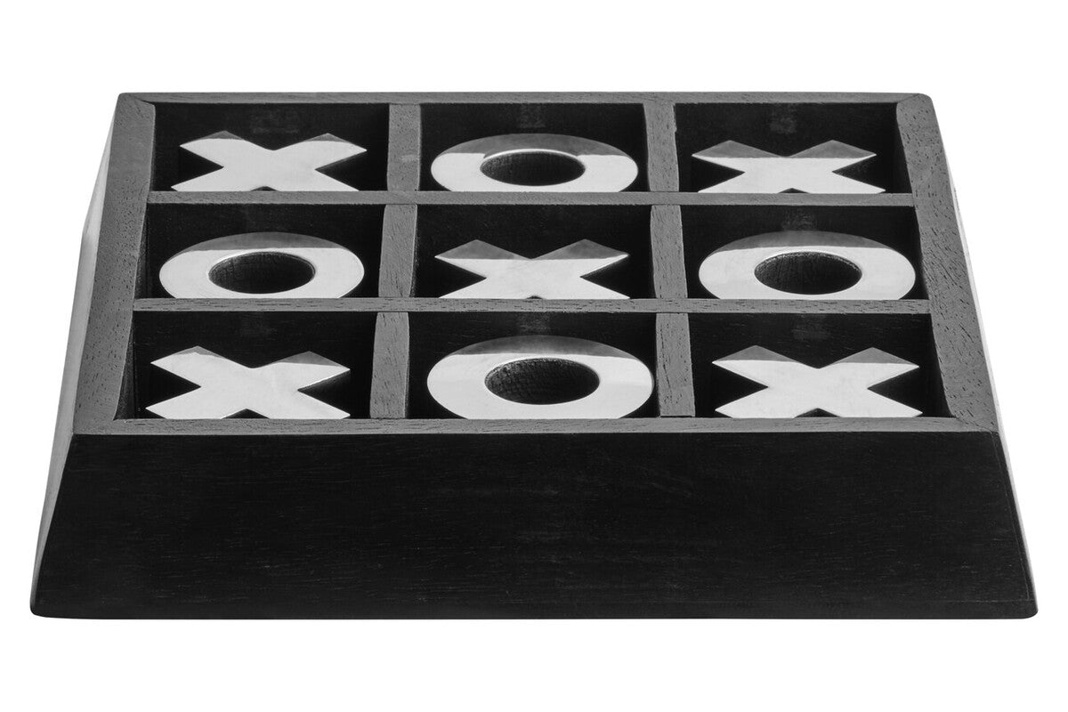 Churchill Games Black Acacia Wood Noughts and Crosses