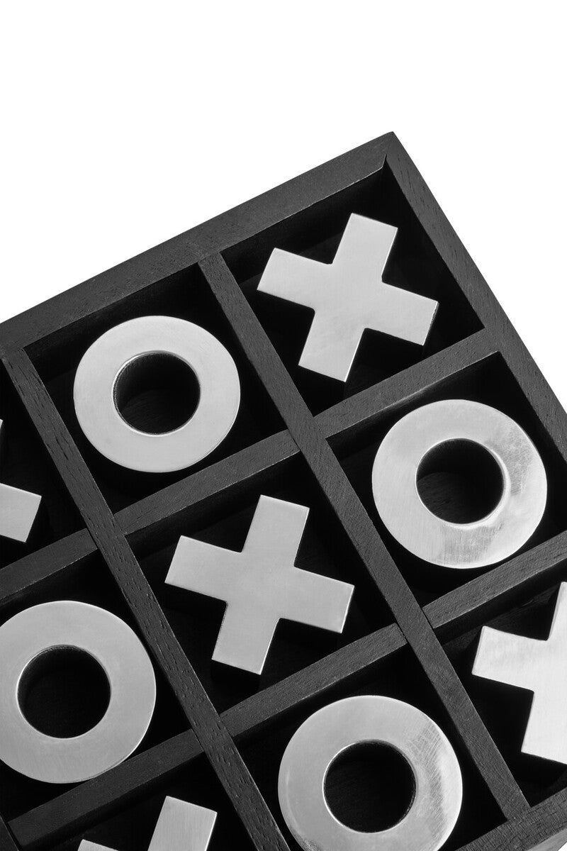 Churchill Games Black Acacia Wood Noughts and Crosses