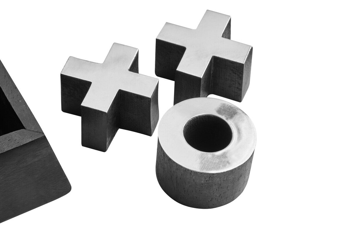 Churchill Games Black Acacia Wood Noughts and Crosses