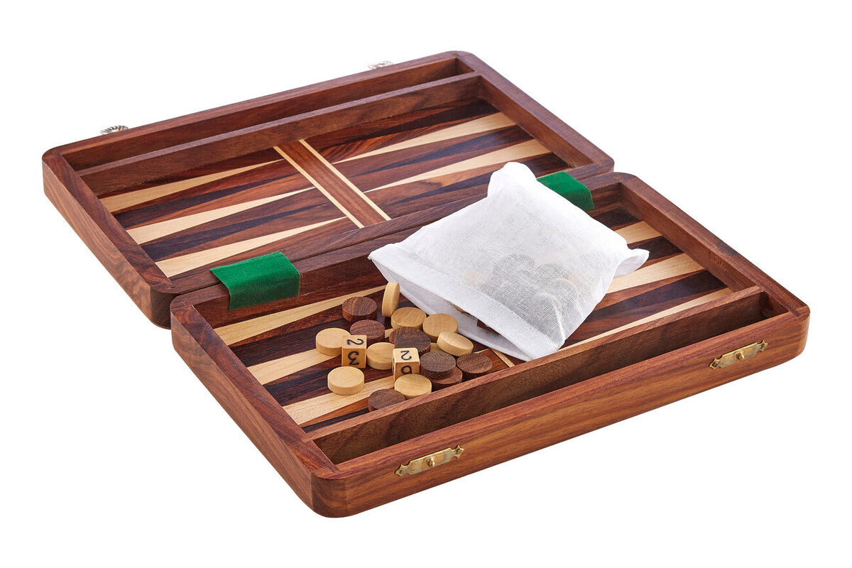 Brown Wood Backgammon Game | Churchill Games