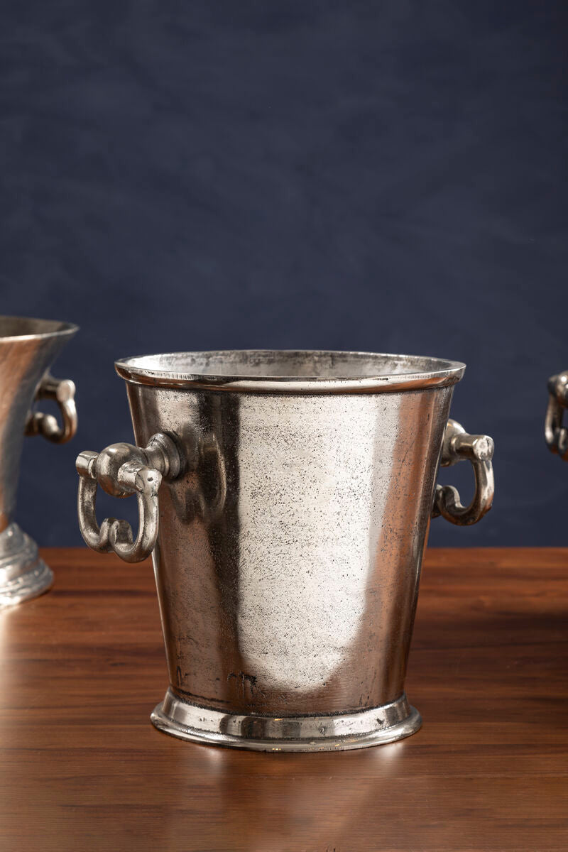 Rustic Antique Silver Wine Cooler