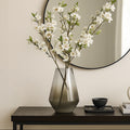 Alexa Grey Ombre Glass Small Vase with Tapered Design