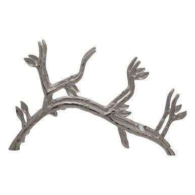 Adria Silver Metal Wine Rack with Branch Design