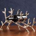 Adria Silver Metal Wine Rack with Branch Design