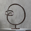 Round Rough Bronze Sculpture | Nexus