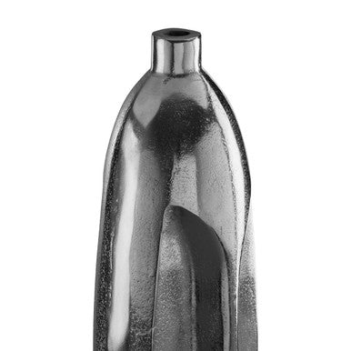 Viso Small Silver Face Tall Vase
