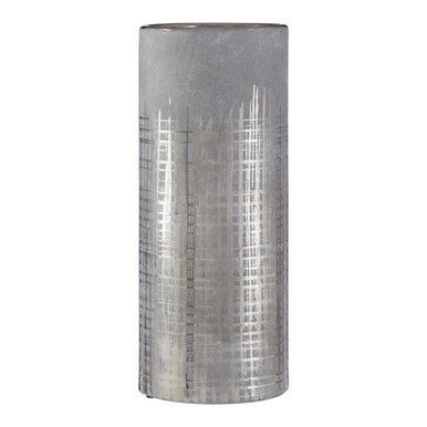 Embra Small Grey and Silver Vase