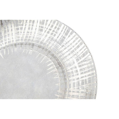 Embra Silver and Grey Decorative Plate