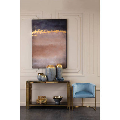 Cyrus Grey and Gold Large Vase