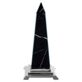 Small Black Marble Design Obelisk Sculpture | Renata