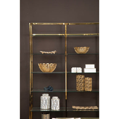 Small Gold Finish Candle Holder | Delphi