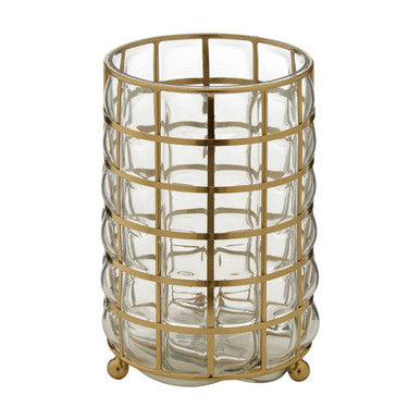 Martina Medium Blown Glass Hurricane Lamp