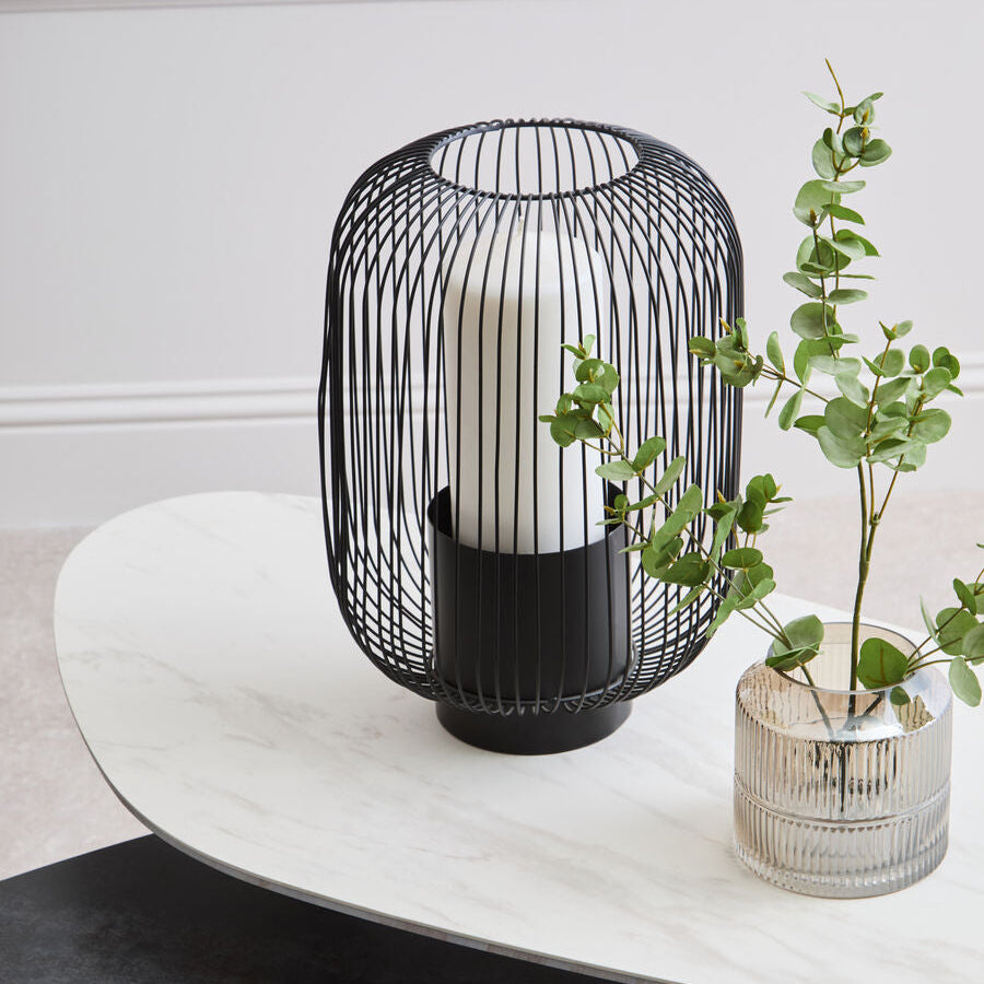 Trento Large Black Lantern