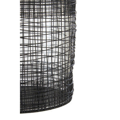 Trento Woven Wire Candle Holder with Glass Insert