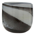 Grey and Black Glass Planter | Carra