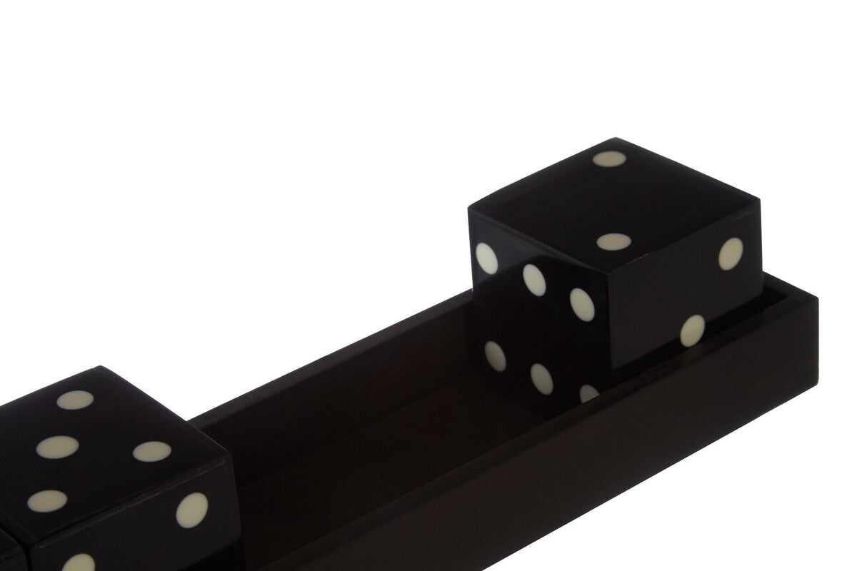 Churchill Games Black And White 5 Dice Set