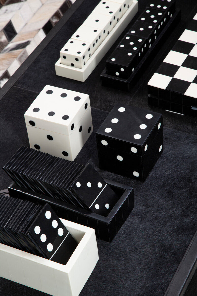 Churchill Games Black And White Domino Set