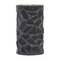 Akola Black and Gold Metal Small Vase