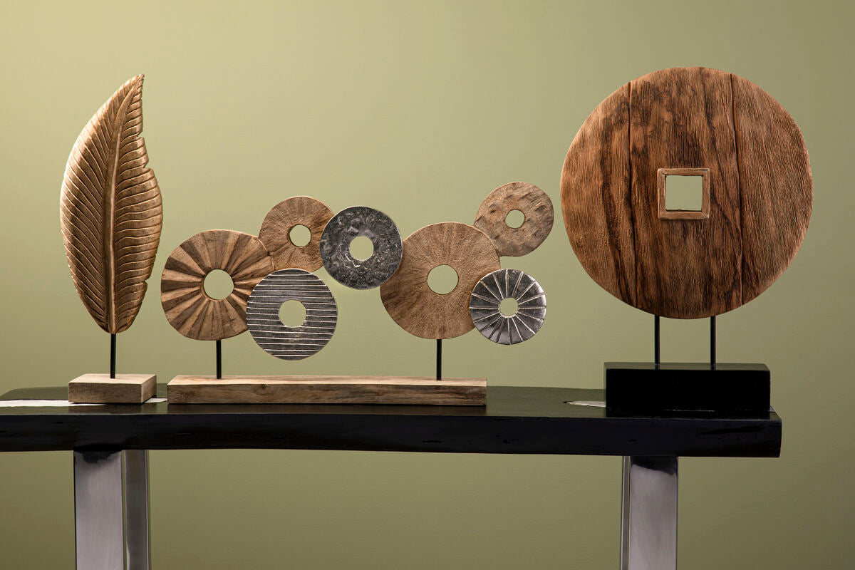 Elementi 7 Disc Wooden Sculpture