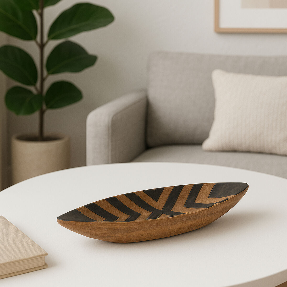 Bantu Tribal Wooden Bowl