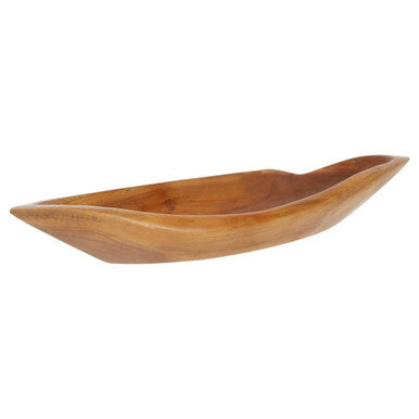 Surak Small Teak Wood Boat Dish