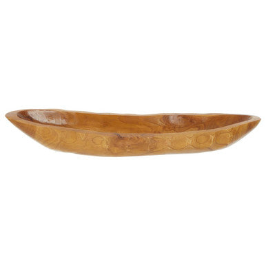 Surak Large Teak Wood Boat Dish