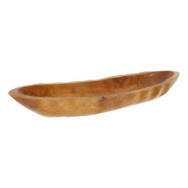 Surak Large Teak Wood Boat Dish