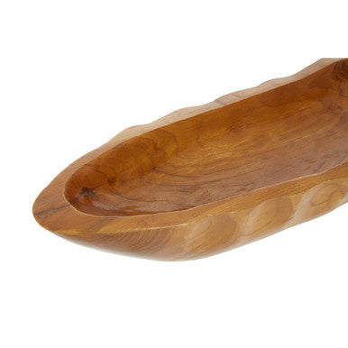 Surak Large Teak Wood Boat Dish