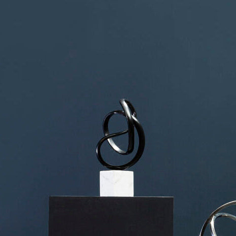 Mirano Black Nickel Finish Knot Sculpture