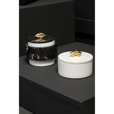Flos Black Marble Storage Jar