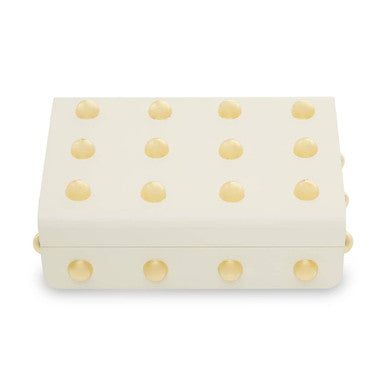 Frida Small Cream and Gold Trinket Box