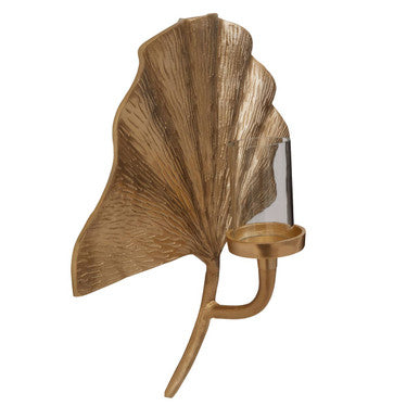 Prato Ginkgo Medium Wall Sconce Candle Holder
