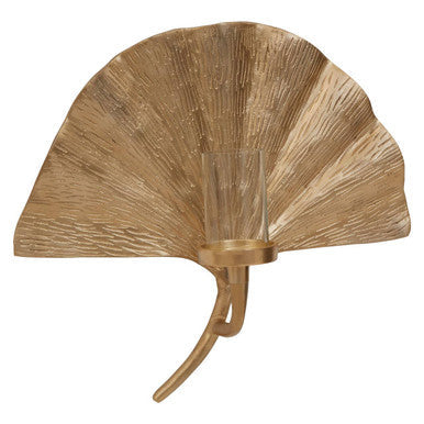 Prato Ginkgo Medium Wall Sconce Candle Holder