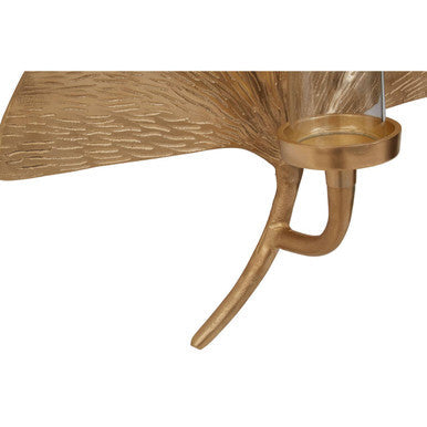 Prato Ginkgo Medium Wall Sconce Candle Holder