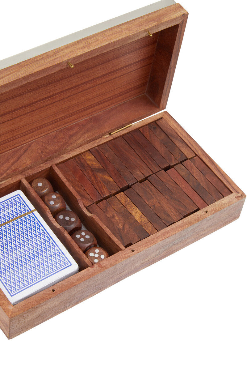 3 In 1 Dominoes Dice and Playing Cards Set | Churchill Games