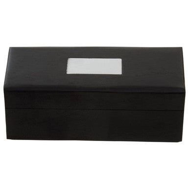 Churchill Black Leather Effect Telescope with Box