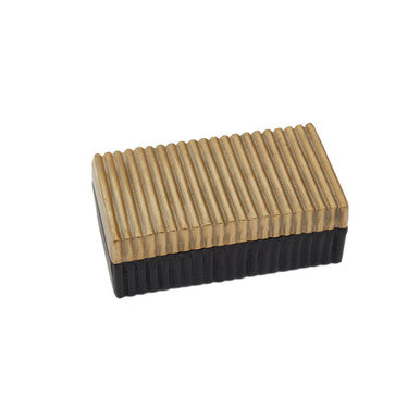 Deomali Small Gold and Black Trinket Box