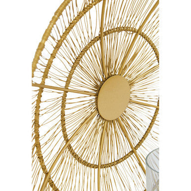 Enzo Gold Wire Wall Sconce Candle Holder