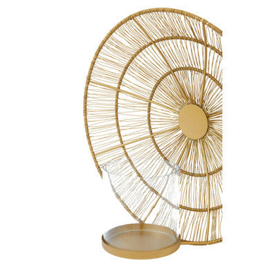Enzo Gold Wire Wall Sconce Candle Holder