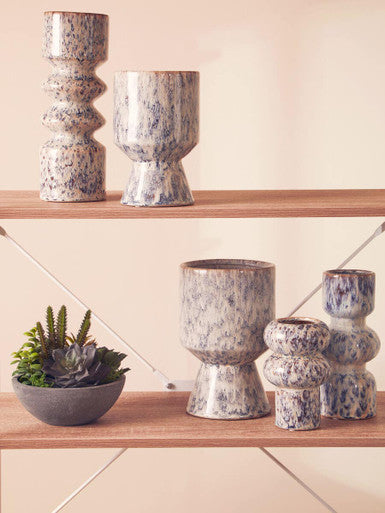 Shai Small Beige Speckled Planter