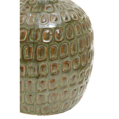 Yana Large Green Textured Ceramic Vase