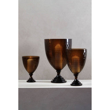Cortina Large Honeycomb Glass Candle Holder