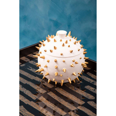 Picos White and Gold Spikes Small Box