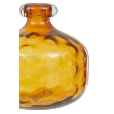Huda Amber Glass Bottle Vase