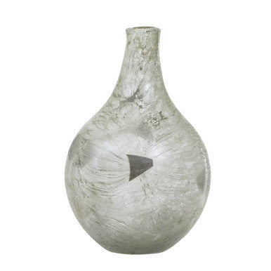 Herbie Medium Metallic Effect Bottle Vase