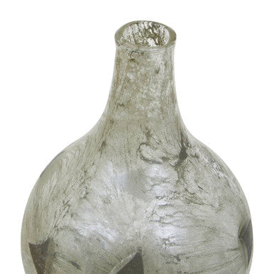 Herbie Medium Metallic Effect Bottle Vase
